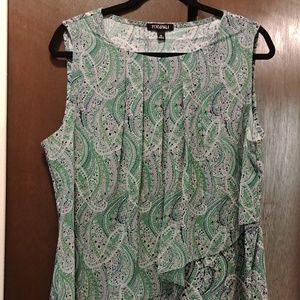 Paisley print Dressy Tank